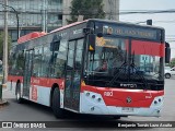 STU Santiago Transporte Urbano SRRX88 na cidade de Puente Alto, Cordillera, Metropolitana de Santiago, Chile, por Benjamín Tomás Lazo Acuña. Número da foto: #12478976.