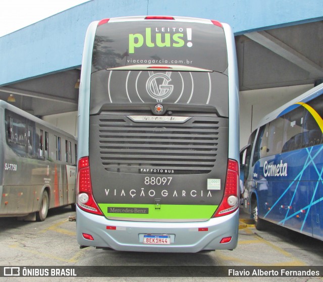 Viação Garcia 88097 na cidade de Sorocaba, São Paulo, Brasil, por Flavio Alberto Fernandes. Número da foto: #12480727.