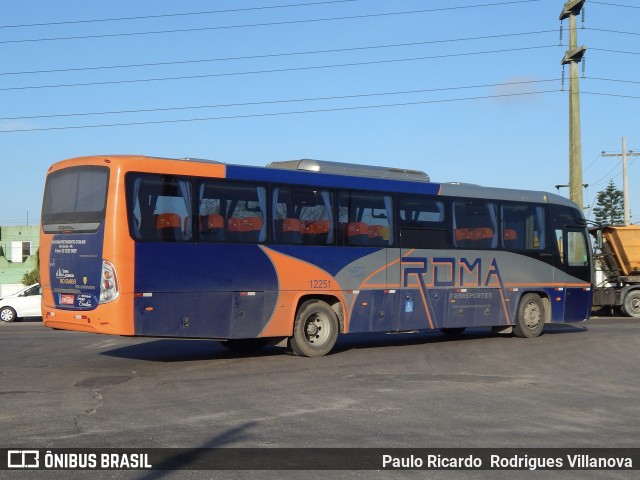 Roma Transportes 12251 na cidade de Rio Grande, Rio Grande do Sul, Brasil, por Paulo Ricardo  Rodrigues Villanova. Número da foto: #12482096.
