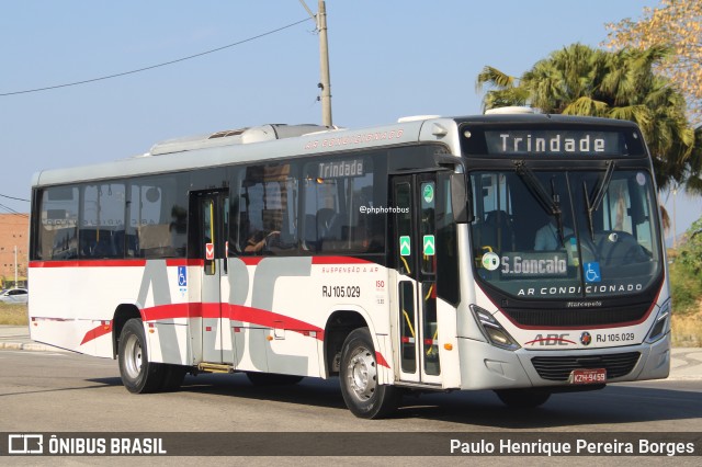 Auto Viação ABC RJ 105.029 na cidade de Niterói, Rio de Janeiro, Brasil, por Paulo Henrique Pereira Borges. Número da foto: #12480954.