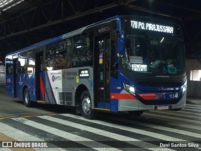 Viação Pirajuçara 11.548 na cidade de São Paulo, São Paulo, Brasil, por Davi Santos Silva. Número da foto: #12480669.