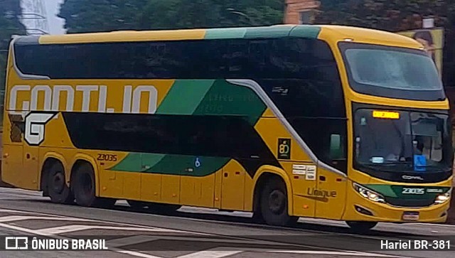 Empresa Gontijo de Transportes 23035 na cidade de Betim, Minas Gerais, Brasil, por Hariel BR-381. Número da foto: #12481110.
