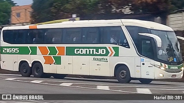 Empresa Gontijo de Transportes 21695 na cidade de Betim, Minas Gerais, Brasil, por Hariel BR-381. Número da foto: #12481270.