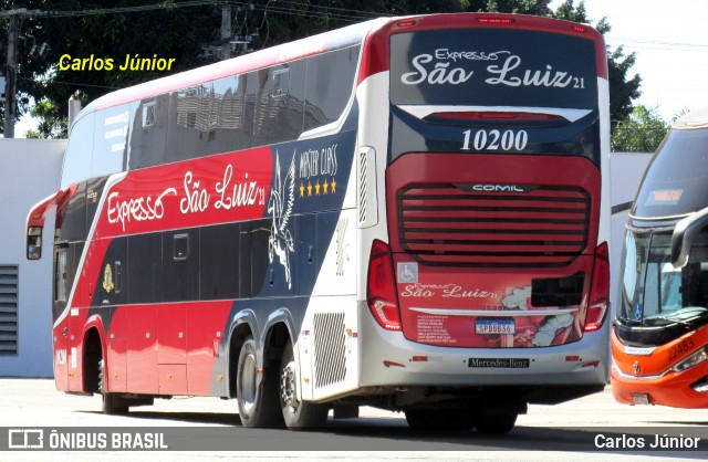 Expresso São Luiz 10200 na cidade de Goiânia, Goiás, Brasil, por Carlos Júnior. Número da foto: #12481962.