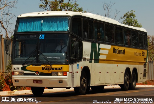 Viação Nacional 6231 na cidade de Brasília, Distrito Federal, Brasil, por Buss Mato Grossense. Número da foto: #12482192.