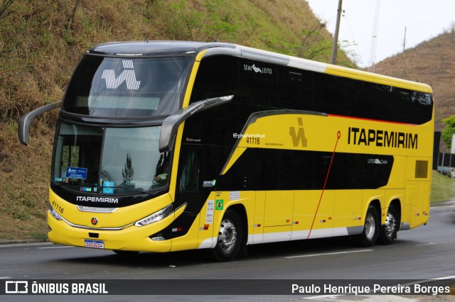 Viação Nova Itapemirim 41116 na cidade de Piraí, Rio de Janeiro, Brasil, por Paulo Henrique Pereira Borges. Número da foto: #12481077.