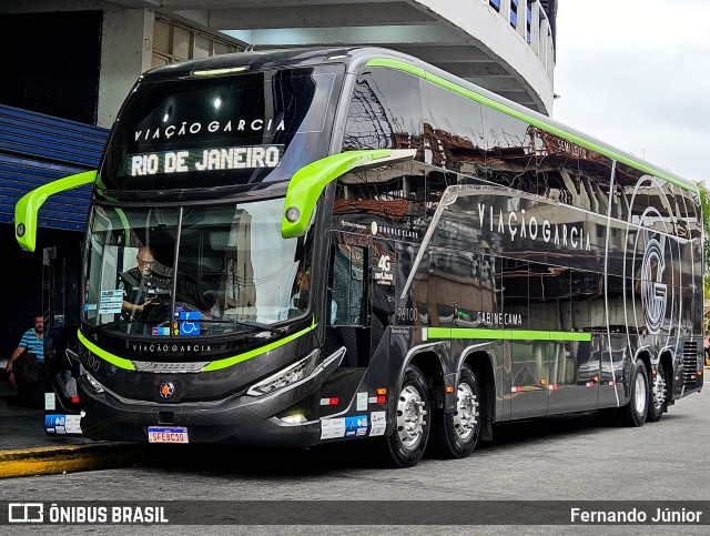 Viação Garcia 96100 na cidade de Aparecida, São Paulo, Brasil, por Fernando Júnior. Número da foto: #12485569.