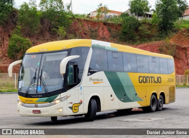 Empresa Gontijo de Transportes 21330 na cidade de Guarapari, Espírito Santo, Brasil, por Daniel Junior Sena. Número da foto: #12485849.