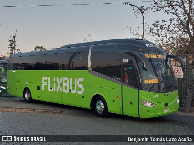 FlixBus 549 na cidade de Estación Central, Santiago, Metropolitana de Santiago, Chile, por Benjamín Tomás Lazo Acuña. Número da foto: #12485889.