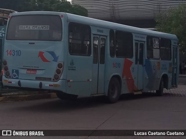 Viação Siará Grande 14310 na cidade de Fortaleza, Ceará, Brasil, por Lucas Caetano. Número da foto: #12485625.