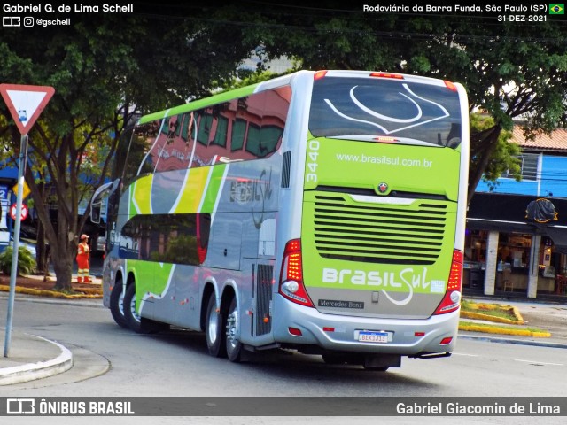 Brasil Sul Linhas Rodoviárias 3440 na cidade de São Paulo, São Paulo, Brasil, por Gabriel Giacomin de Lima. Número da foto: #12484804.