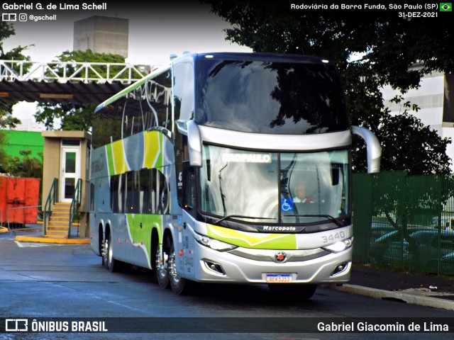 Brasil Sul Linhas Rodoviárias 3440 na cidade de São Paulo, São Paulo, Brasil, por Gabriel Giacomin de Lima. Número da foto: #12484800.