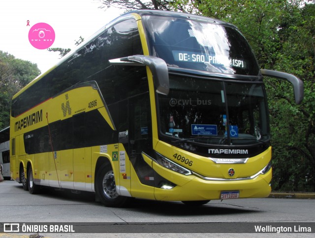 Viação Nova Itapemirim 40906 na cidade de São Paulo, São Paulo, Brasil, por Wellington Lima. Número da foto: #12483012.