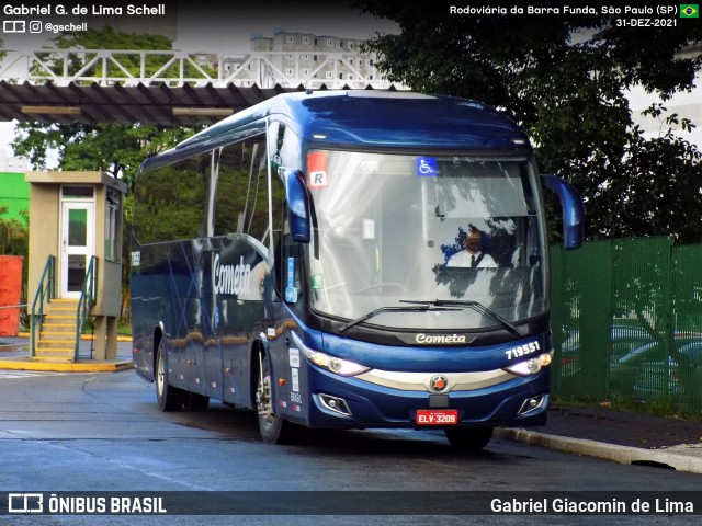 Viação Cometa 719551 na cidade de São Paulo, São Paulo, Brasil, por Gabriel Giacomin de Lima. Número da foto: #12484783.