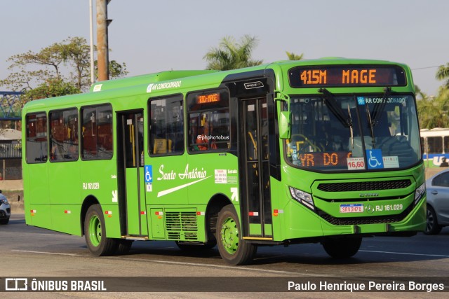 Transportes Santo Antônio RJ 161.029 na cidade de Duque de Caxias, Rio de Janeiro, Brasil, por Paulo Henrique Pereira Borges. Número da foto: #12484906.