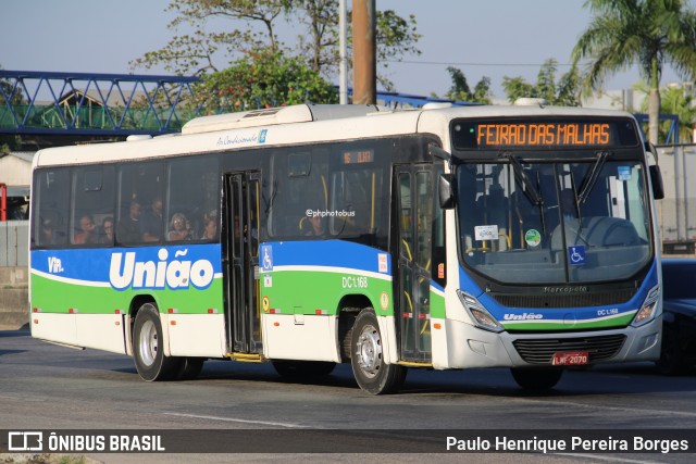 Viação União DC 1.168 na cidade de Duque de Caxias, Rio de Janeiro, Brasil, por Paulo Henrique Pereira Borges. Número da foto: #12484901.