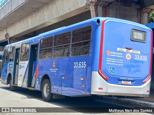 Guarulhos Transportes 33.635 na cidade de São Paulo, São Paulo, Brasil, por Matheus Neri dos Santos. Número da foto: #12484137.