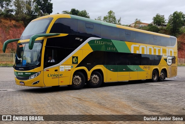 Empresa Gontijo de Transportes 25035 na cidade de Guarapari, Espírito Santo, Brasil, por Daniel Junior Sena. Número da foto: #12485882.