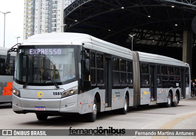Lirabus 1551 na cidade de São Paulo, São Paulo, Brasil, por Fernando Martins Antunes. Número da foto: #12484268.