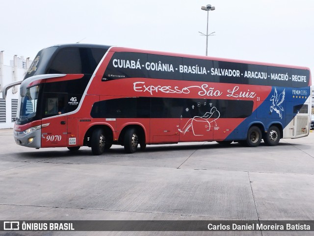 Expresso São Luiz 9070 na cidade de Goiânia, Goiás, Brasil, por Carlos Daniel Moreira Batista. Número da foto: #12483419.