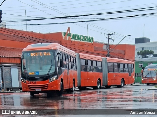 Viação Cidade Sorriso >> Viação Sorriso de Curitiba GE735 na cidade de Curitiba, Paraná, Brasil, por Amauri Souza. Número da foto: #12486099.