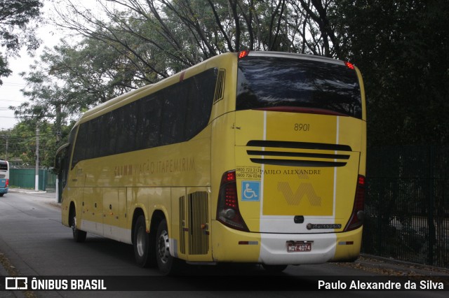 Viação Itapemirim 8901 na cidade de São Paulo, São Paulo, Brasil, por Paulo Alexandre da Silva. Número da foto: #12487455.