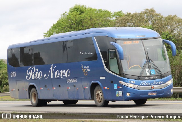 Rio Novo Turismo 4700 na cidade de Barra do Piraí, Rio de Janeiro, Brasil, por Paulo Henrique Pereira Borges. Número da foto: #12487206.