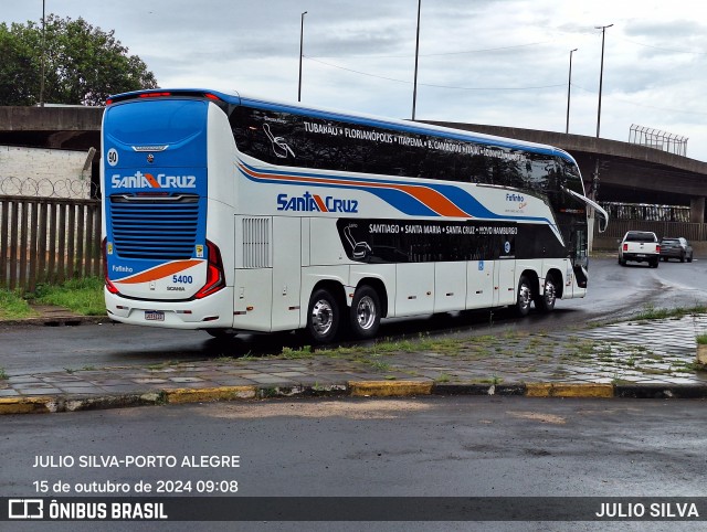 VUSC - Viação União Santa Cruz 5400 na cidade de Porto Alegre, Rio Grande do Sul, Brasil, por JULIO SILVA. Número da foto: #12486504.