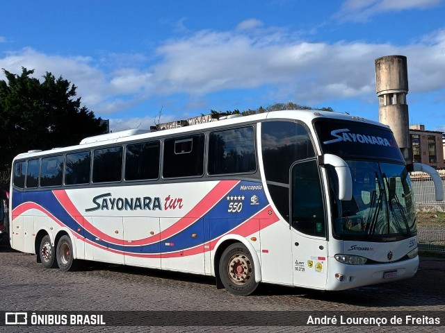 Sayonara - Auto Viação Monte Alverne 550 na cidade de Porto Alegre, Rio Grande do Sul, Brasil, por André Lourenço de Freitas. Número da foto: #12486517.