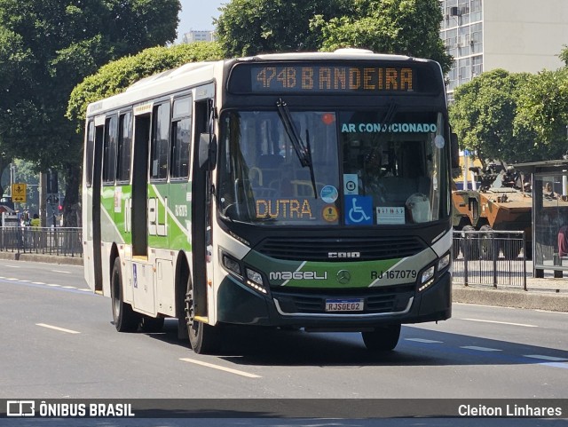 Transportes Mageli RJ 167.079 na cidade de Rio de Janeiro, Rio de Janeiro, Brasil, por Cleiton Linhares. Número da foto: #12486149.