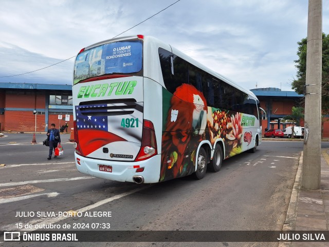 Eucatur - Empresa União Cascavel de Transportes e Turismo 4921 na cidade de Porto Alegre, Rio Grande do Sul, Brasil, por JULIO SILVA. Número da foto: #12486422.