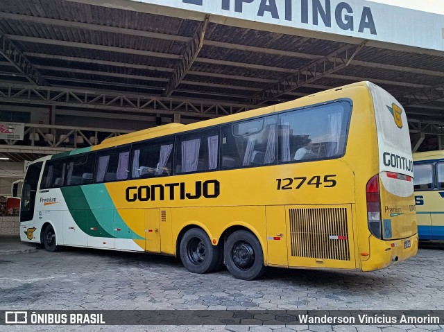 Empresa Gontijo de Transportes 12745 na cidade de Ipatinga, Minas Gerais, Brasil, por Wanderson Vinícius Amorim. Número da foto: #12489242.