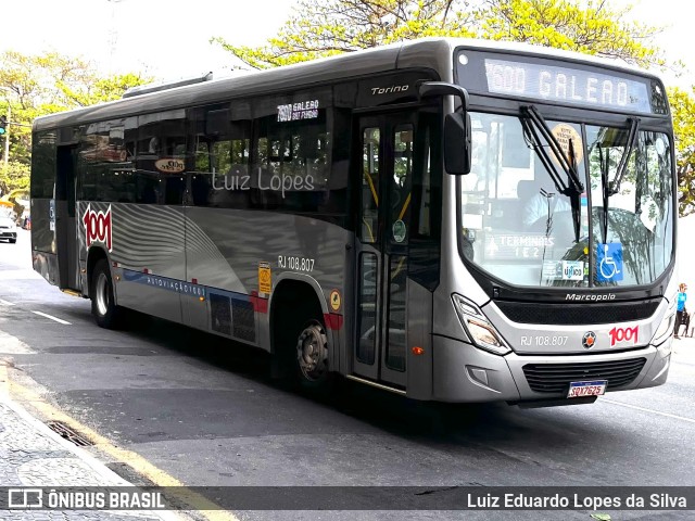 Auto Viação 1001 RJ 108.807 na cidade de Niterói, Rio de Janeiro, Brasil, por Luiz Eduardo Lopes da Silva. Número da foto: #12488647.
