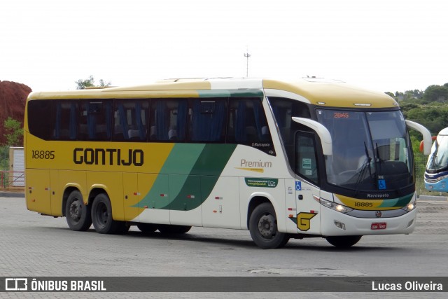 Empresa Gontijo de Transportes 18885 na cidade de Guarapari, Espírito Santo, Brasil, por Lucas Oliveira. Número da foto: #12489019.