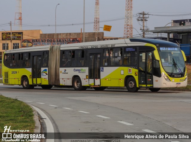 Expresso CampiBus 2529 na cidade de Campinas, São Paulo, Brasil, por Henrique Alves de Paula Silva. Número da foto: #12489637.