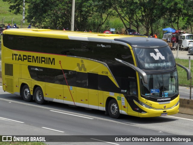 Viação Nova Itapemirim 41126 na cidade de Aparecida, São Paulo, Brasil, por Gabriel Oliveira Caldas da Nobrega. Número da foto: #12488157.