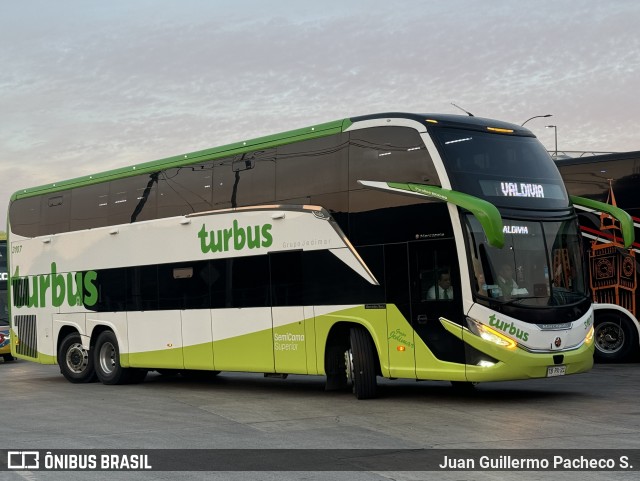 TurBus 3107 na cidade de Santiago, Santiago, Metropolitana de Santiago, Chile, por Juan Guillermo Pacheco S.. Número da foto: #12488675.