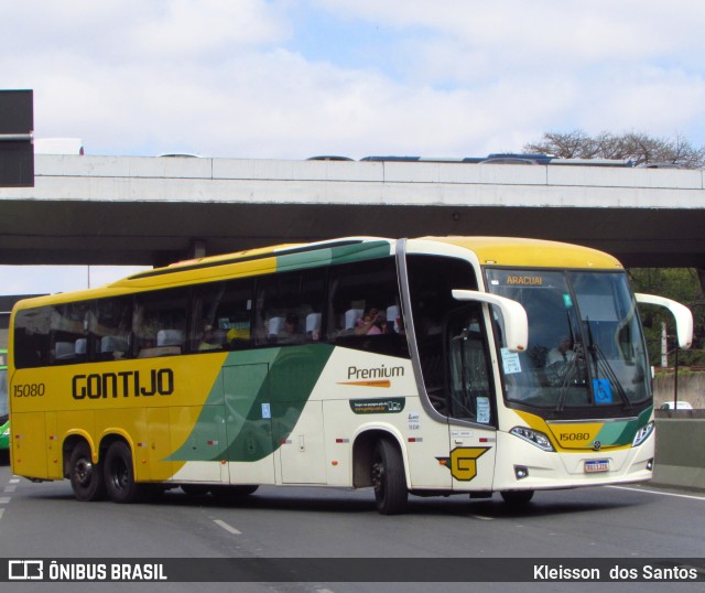 Empresa Gontijo de Transportes 15080 na cidade de Belo Horizonte, Minas Gerais, Brasil, por Kleisson  dos Santos. Número da foto: #12488672.