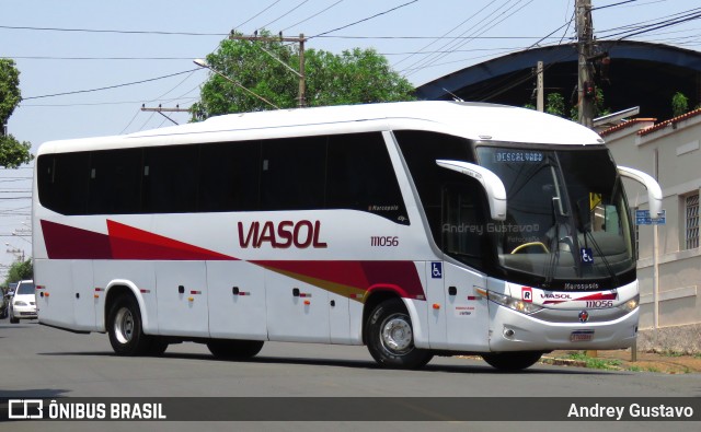 ViaSol Transportes Rodoviários 111056 na cidade de Descalvado, São Paulo, Brasil, por Andrey Gustavo. Número da foto: #12489609.