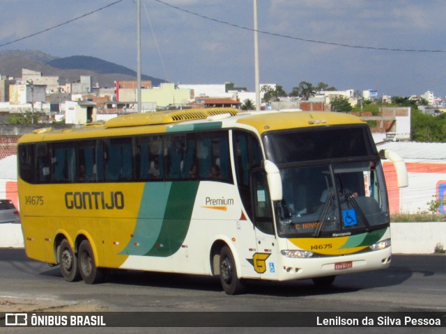 Empresa Gontijo de Transportes 14675 na cidade de Caruaru, Pernambuco, Brasil, por Lenilson da Silva Pessoa. Número da foto: #12489068.