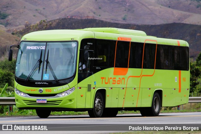 Tursan - Turismo Santo André 950 na cidade de Barra do Piraí, Rio de Janeiro, Brasil, por Paulo Henrique Pereira Borges. Número da foto: #12489026.