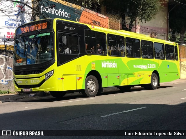 Santo Antônio Transportes Niterói 2.2.038 na cidade de Niterói, Rio de Janeiro, Brasil, por Luiz Eduardo Lopes da Silva. Número da foto: #12491702.