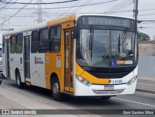 Transunião Transportes 3 6149 na cidade de São Paulo, São Paulo, Brasil, por Davi Santos Silva. Número da foto: #12490633.