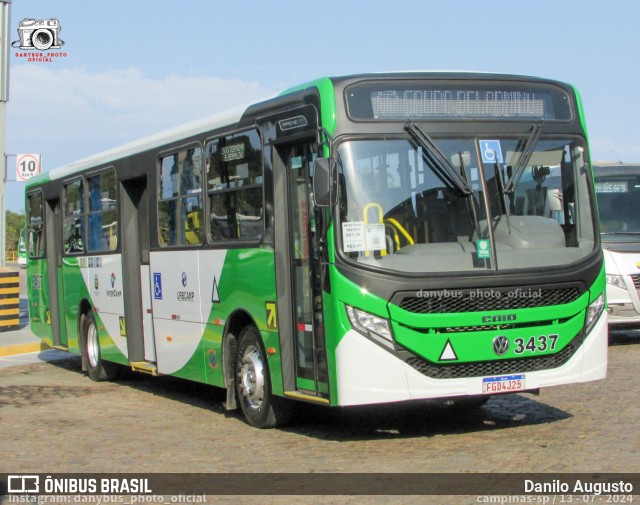 VB Transportes e Turismo 3437 na cidade de Campinas, São Paulo, Brasil, por Danilo Augusto. Número da foto: #12490028.