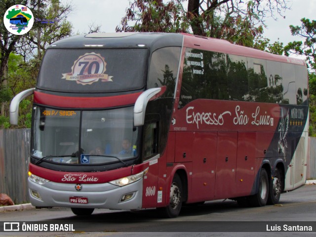 Expresso São Luiz 8060 na cidade de Brasília, Distrito Federal, Brasil, por Luis Santana. Número da foto: #12490011.