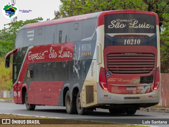 Expresso São Luiz 10210 na cidade de Brasília, Distrito Federal, Brasil, por Luis Santana. Número da foto: #12490035.