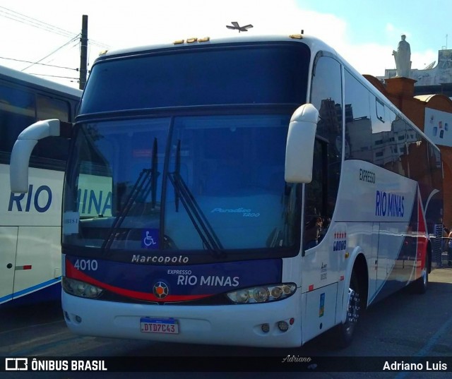 Expresso Rio Minas 4010 na cidade de Aparecida, São Paulo, Brasil, por Adriano Luis. Número da foto: #12492308.