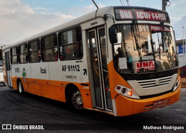 Viação Forte AF-91112 na cidade de Belém, Pará, Brasil, por Matheus Rodrigues. Número da foto: #12491431.