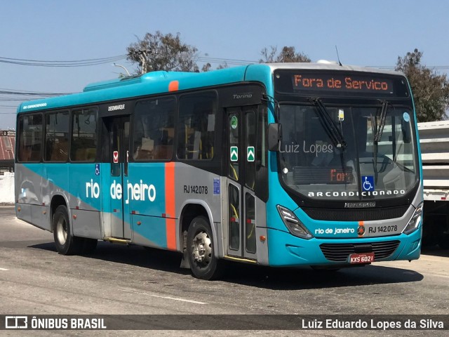 Expresso Rio de Janeiro RJ 142.078 na cidade de Niterói, Rio de Janeiro, Brasil, por Luiz Eduardo Lopes da Silva. Número da foto: #12491709.