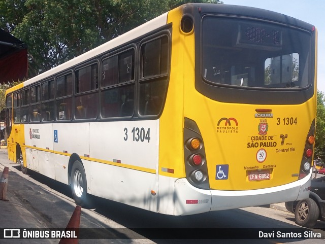 Viação Metrópole Paulista - Zona Leste 3 1304 na cidade de São Paulo, São Paulo, Brasil, por Davi Santos Silva. Número da foto: #12491669.